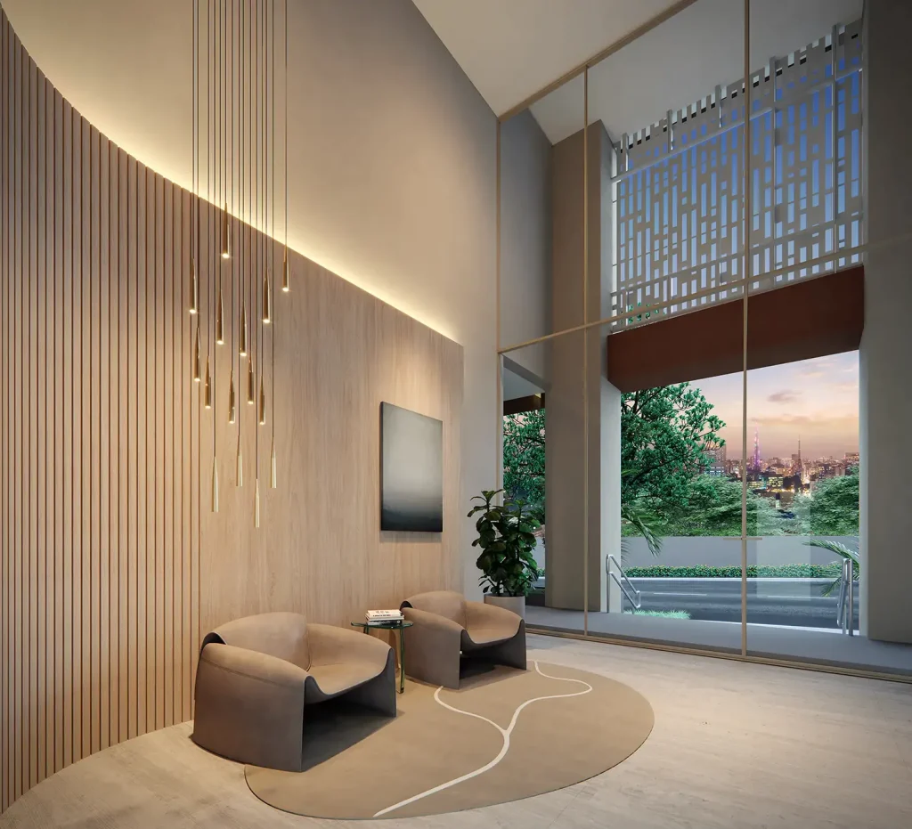 Lobby Com Pé-Direito Duplo Do Gio Jardins, Acesso Exclusivo Do Setor Residencial